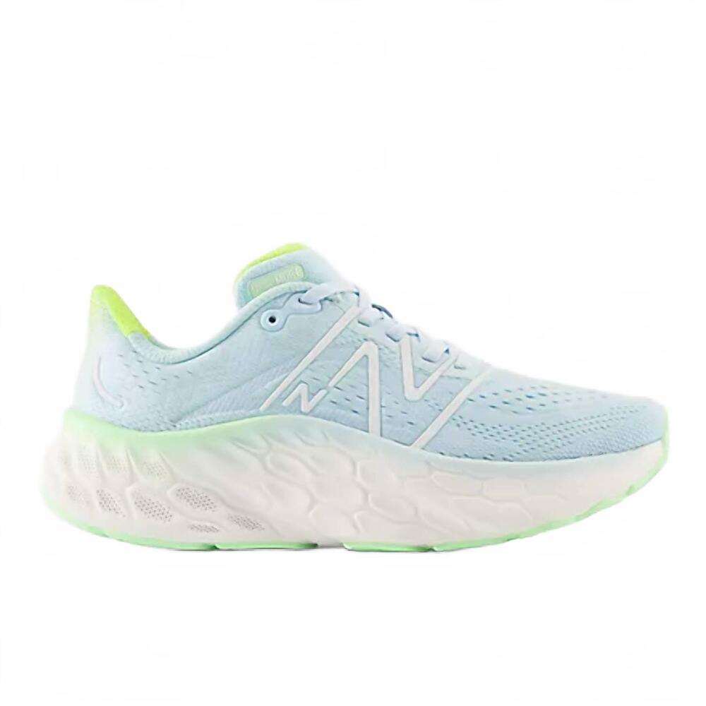NEW NEW BALANCE women's fresh foam x more v4 running shoe in blue/green aura/whi